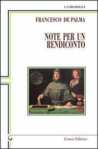 Note per un rendiconto - Francesco De Palma - copertina