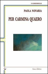 Per Carmina Quero - Paola Novaria - copertina