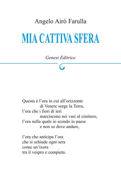 Mia cattiva sfera - Angelo Airò Farulla - copertina