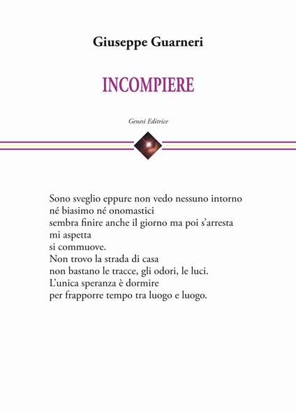 Incompiere - Giuseppe Guarneri - copertina