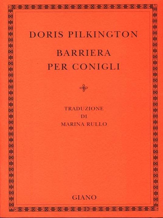 Barriera per conigli - Doris Pilkington - copertina