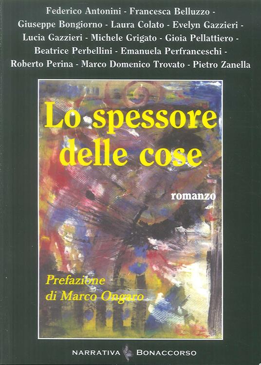 Lo spessore delle cose - copertina