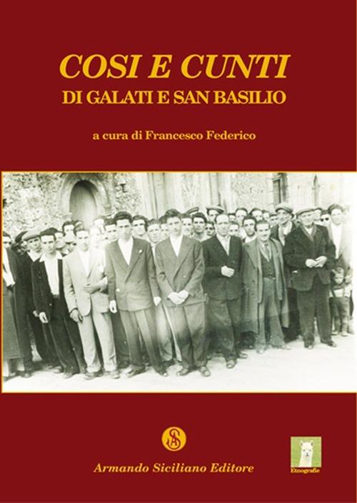 Cosi e cunti di Galati e di san Basilio - copertina