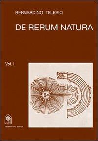 De rerum natura. Testo a fronte - Bernardino Telesio - copertina