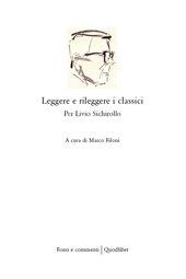 Leggere e rileggere i classici. Per Livio Sichirollo - copertina