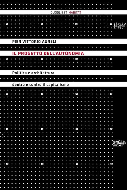 Il progetto dell'autonomia. Politica e architettura dentro e contro il capitalismo - P. Vittorio Aureli - copertina