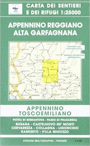 Appennino Toscoemiliano. Carta dei sentieri 1:25.000 - copertina