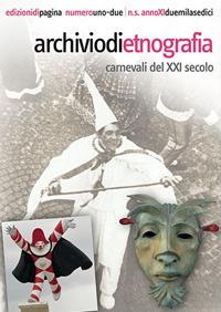 Archivio di etnografia 2016 . Vol. 1 2 Libro Edizioni di