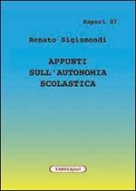 Appunti sull'autonomia scolastica