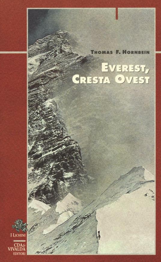 Everest, cresta ovest - Thomas F. Hornbein - copertina