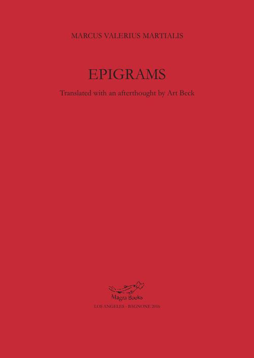 Marcus Valerius Martialis. Epigrams - copertina