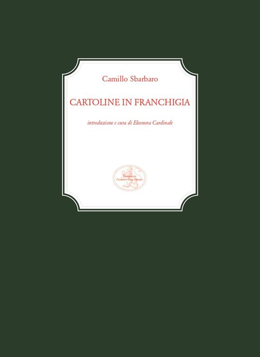 Cartoline in franchigia - Camillo Sbarbaro - copertina