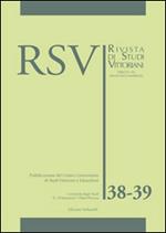 RSV. Rivista di studi vittoriani vol. 38-39. Ediz. inglese