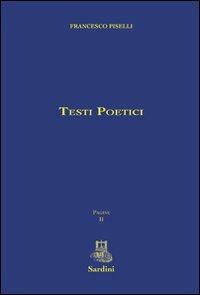 Testi poetici - Francesco Piselli - copertina