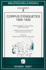 Corpus d'enquête