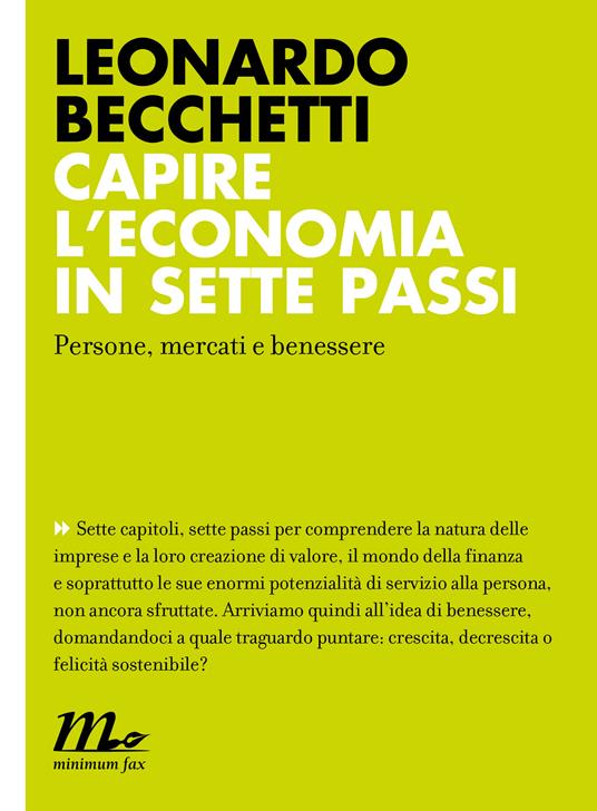 Capire l'economia in sette passi. Persone, mercati e benessere - Leonardo Becchetti - ebook