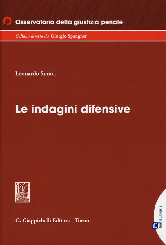 Le indagini difensive - Leonardo Suraci - copertina