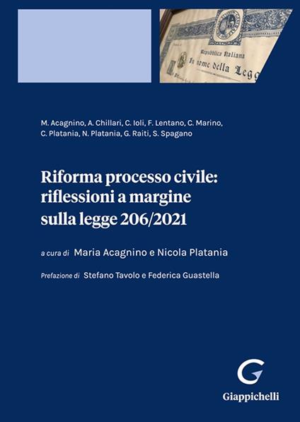 Riforma processo civile: riflessioni a margine sulla legge 206/2021 - copertina