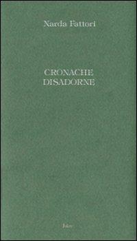 Cronache disadorne - Narda Fattori - copertina