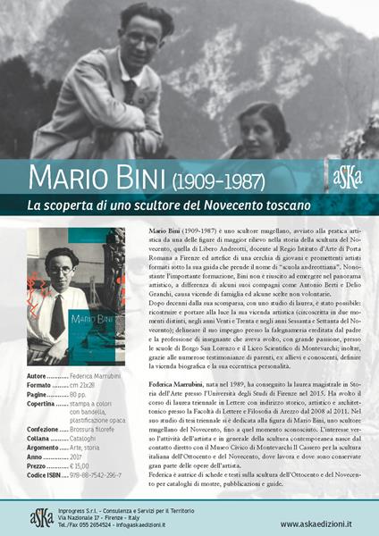 Mario Bini (1909-1987). La scoperta di uno scultore del Novecento - Federica Marrubini - copertina