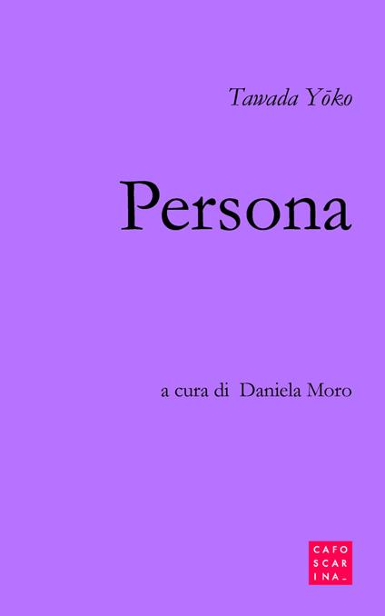 Persona - Yoko Tawada - copertina