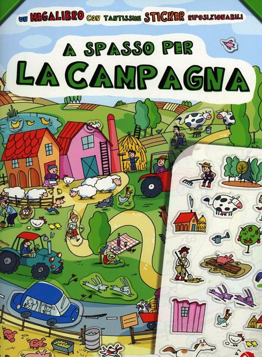 A spasso per la campagna. Con adesivi - Francesca Carabelli - copertina