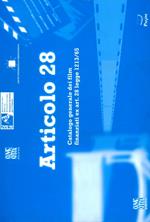 Articolo 28. Catalogo generale dei film ex art. 28 Legge 1213/65