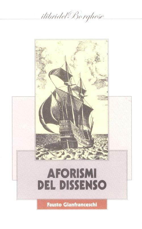 Aforismi del dissenso - Fausto Gianfranceschi - copertina