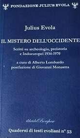 Il mistero dell'Occidente - Julius Evola - copertina