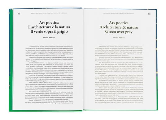 Emilio Ambasz. Architettura verde & favole di design. Ediz. italiana e inglese - 2