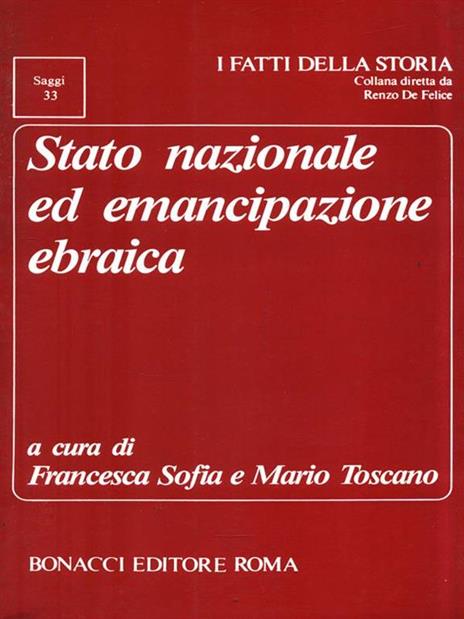 Stato nazionale ed emancipazione ebraica - copertina