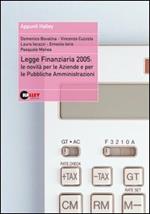 Legge finanziaria 2005: le novità per le aziende e per le pubbliche amministrazioni