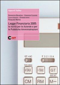 Legge finanziaria 2005: le novità per le aziende e per le pubbliche amministrazioni - copertina