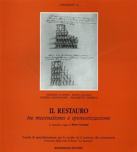 Il restauro tra mecenatismo e sponsorizzazione. Manuale per interventi in architettura - copertina