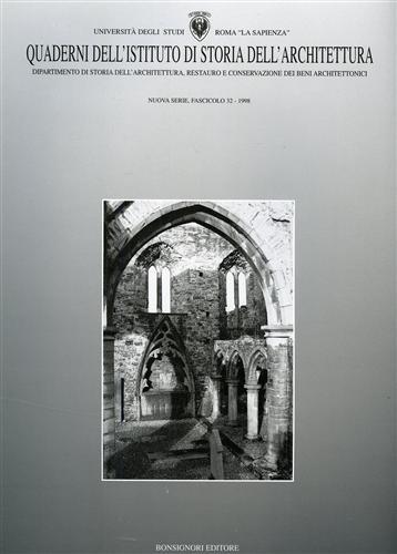 Quaderni dell'Istituto di storia dell'architettura. Nuova serie. Vol. 32 - copertina