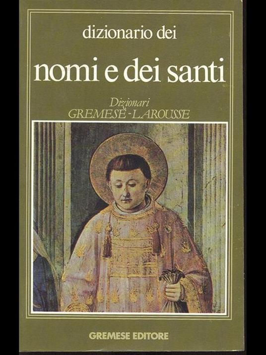 Dizionario dei nomi e dei santi - Pierre Pierrard - copertina