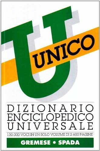 Dizionario enciclopedico universale - copertina