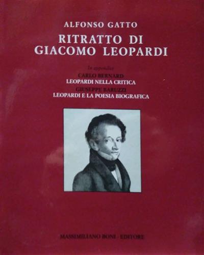 Ritratto di Giacomo Leopardi - Alfonso Gatto - copertina