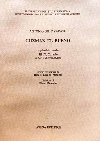 Guzman el bueno - Antonio Gil y Zarate - copertina