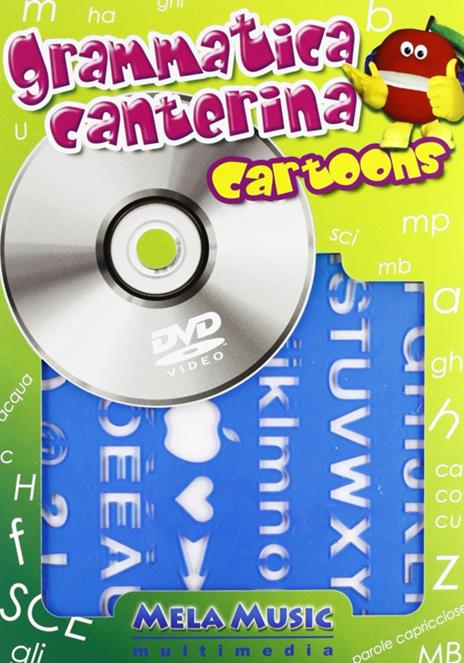 Grammatica canterina cartoons. Ediz. illustrata. Con DVD. Con gadget - Davide Conati,Giuliano Crivellante - copertina