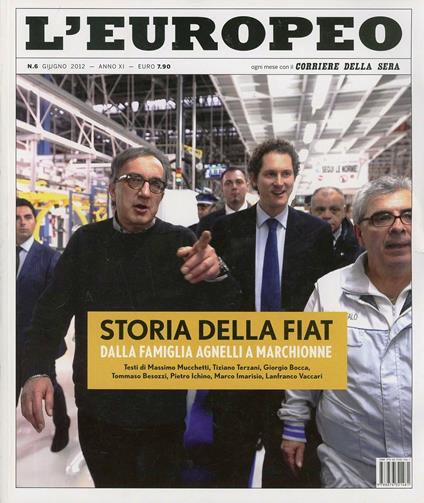 L' europeo (2012). Vol. 6: Storia della Fiat. - copertina