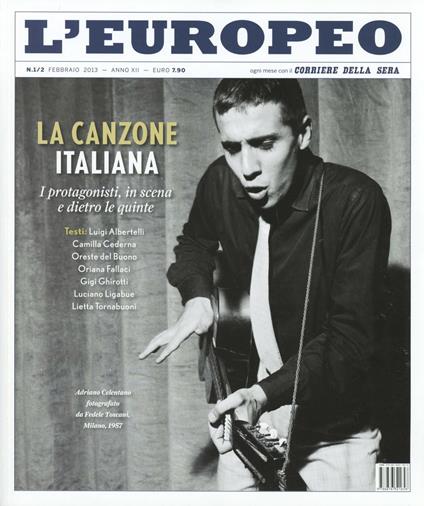 L' europeo (2013) vol. 1-2: La canzone italiana. - copertina