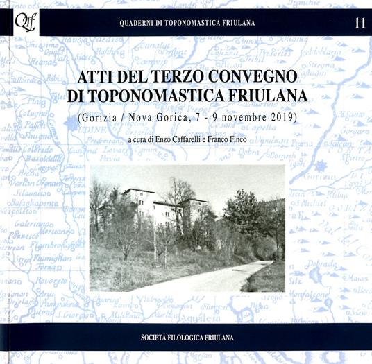 Atti del terzo convegno di toponomastica friulana - copertina