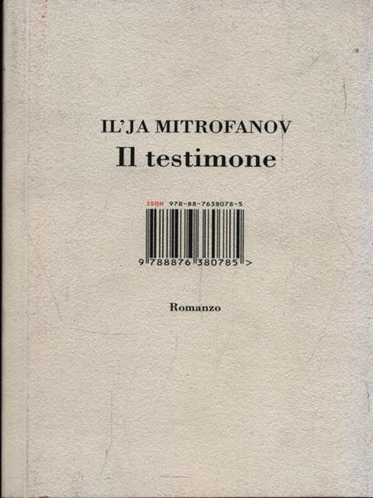 Il testimone - Il'ja Mitrofanov - copertina