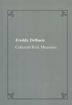 Coherent risk measurement - Freddy Delbaen - copertina