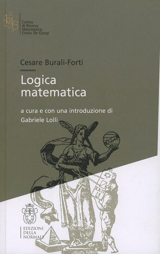 Logica matematica - Cesare Burali-Forti - copertina