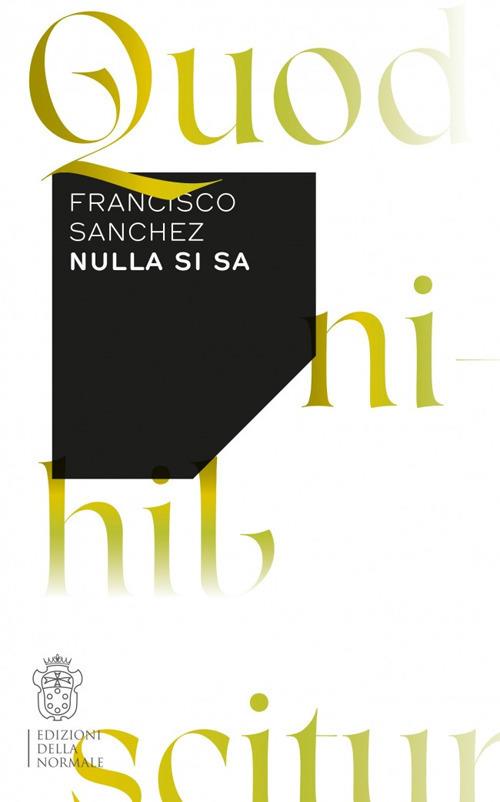 Nulla si sa - Francisco Sanchez - copertina