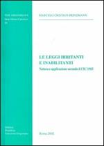 Le leggi irritanti e inabilitanti. Natura e applicazione secondo il CIC 1983