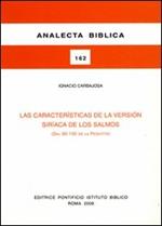 Las características de la versión siríaca de los Salmos (Sal 90-150 de la Peshitta)