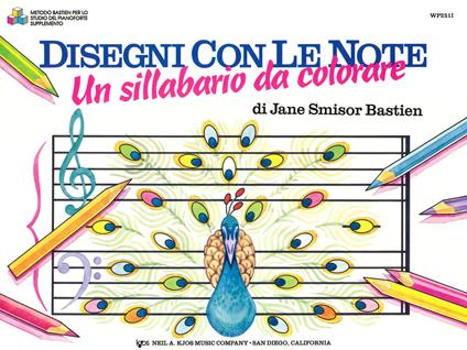 Disegni con le note. Un sillabario da colorare - Jane Bastien - copertina